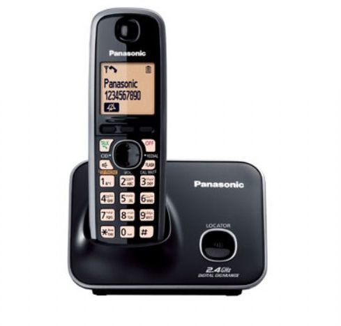 Panasonic KX-TG3711 Cordless Phone (Black) Image