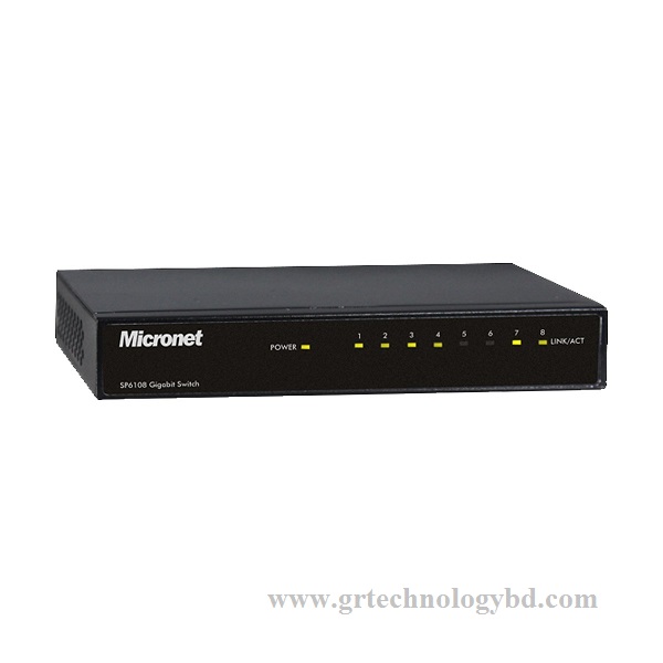 Micronet 8 Port SP6108 100MBPS Gigabit Switch Image