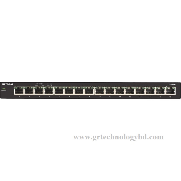 Netgear GS316 16 Port Gigabit Desktop Switch Image