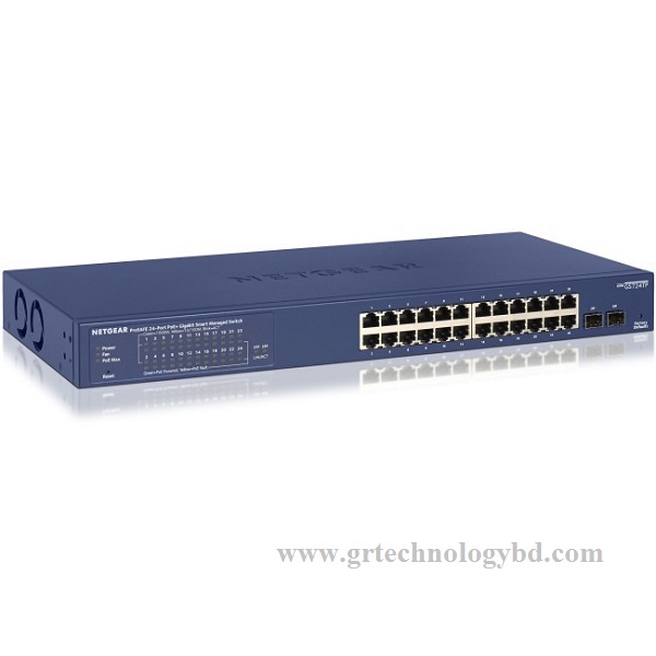 Netgear GS724T 24-Port ProSafe Gigabit Manage Switch (24 Gigabit Port+ 2 SFP Port) Image